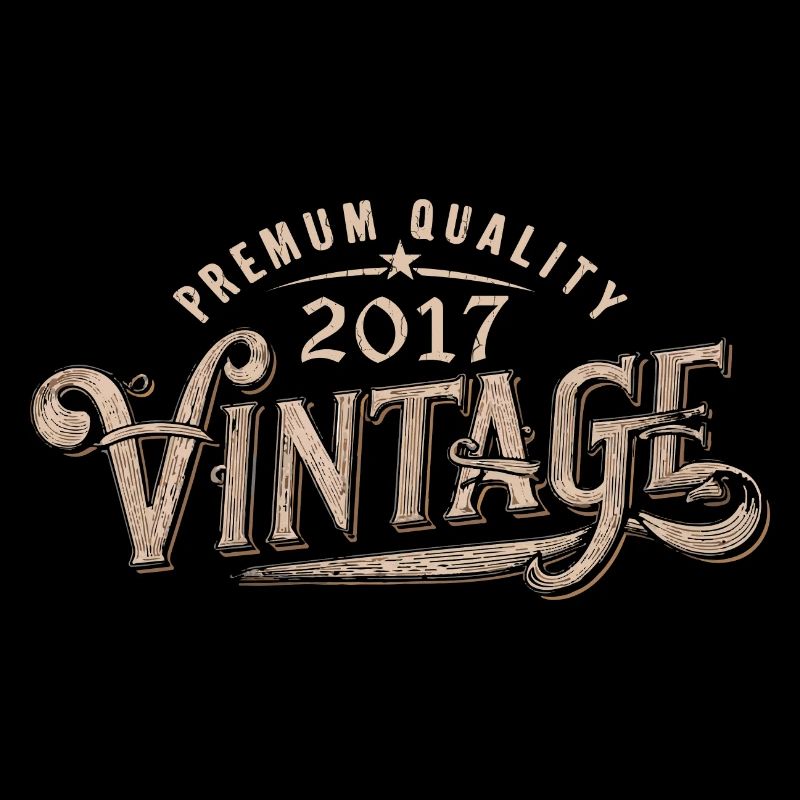 2017 Vintage 2017 Cadeau Anniversaire 2017 Rétro