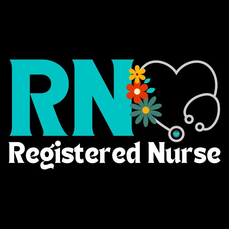 RN Registered Nurse with Stethoscope