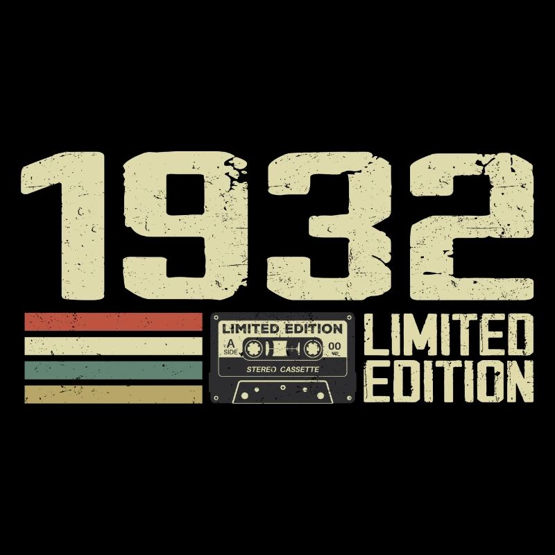 Né en 1932 - Vintage 1932 - 92e Anniversaire Rétro