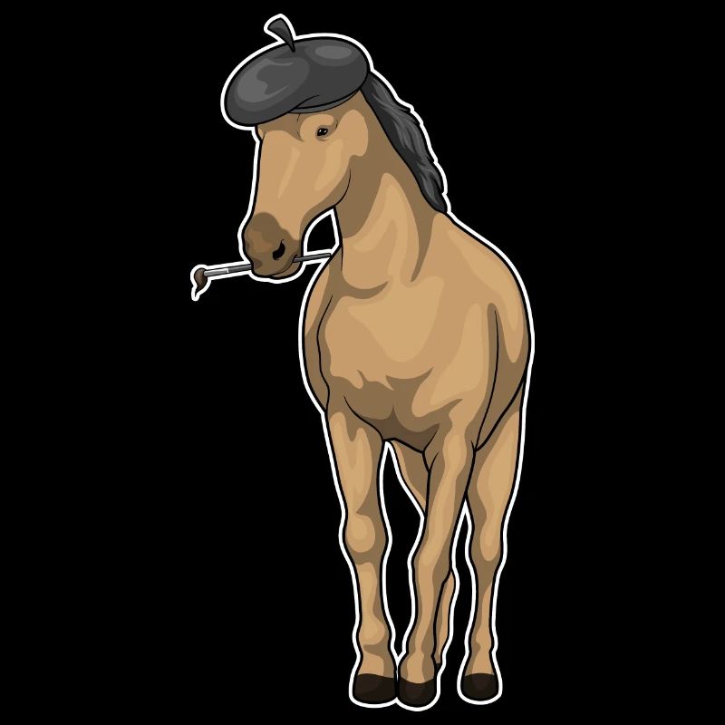 Pferd Maler Pinsel