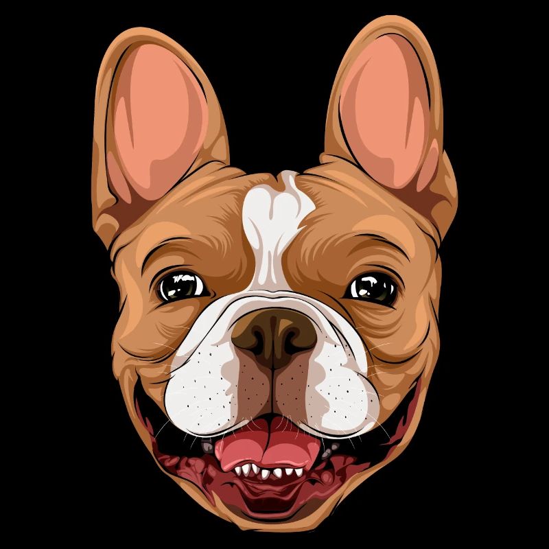 Bouledogue français heureux