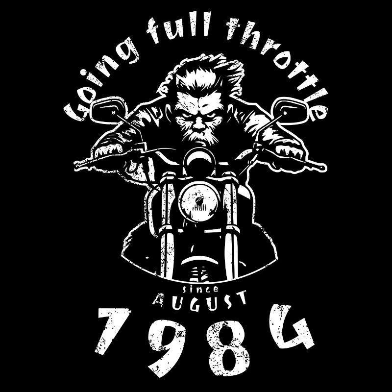40. Geburtstag Going full throttle since 08/1984