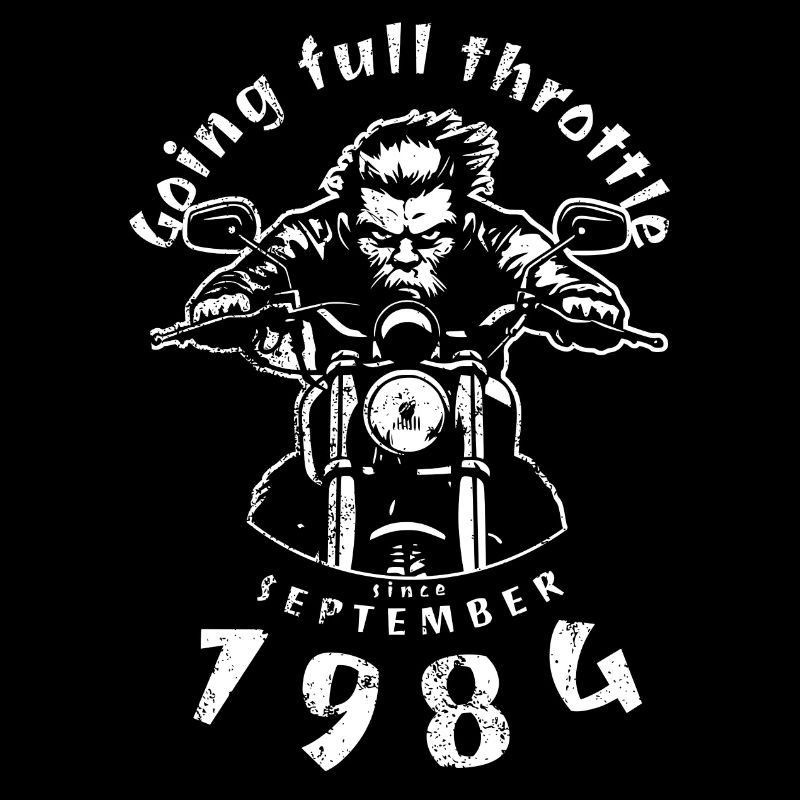 40. Geburtstag Going full throttle since 09/1984