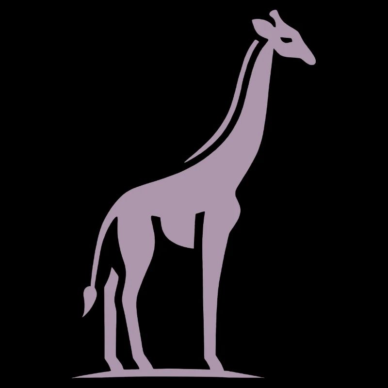 Giraffe Afrika Silhouette Minimalistisch