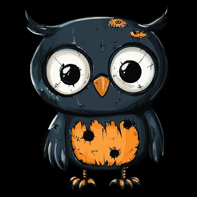 Owl Halloween Zombie
