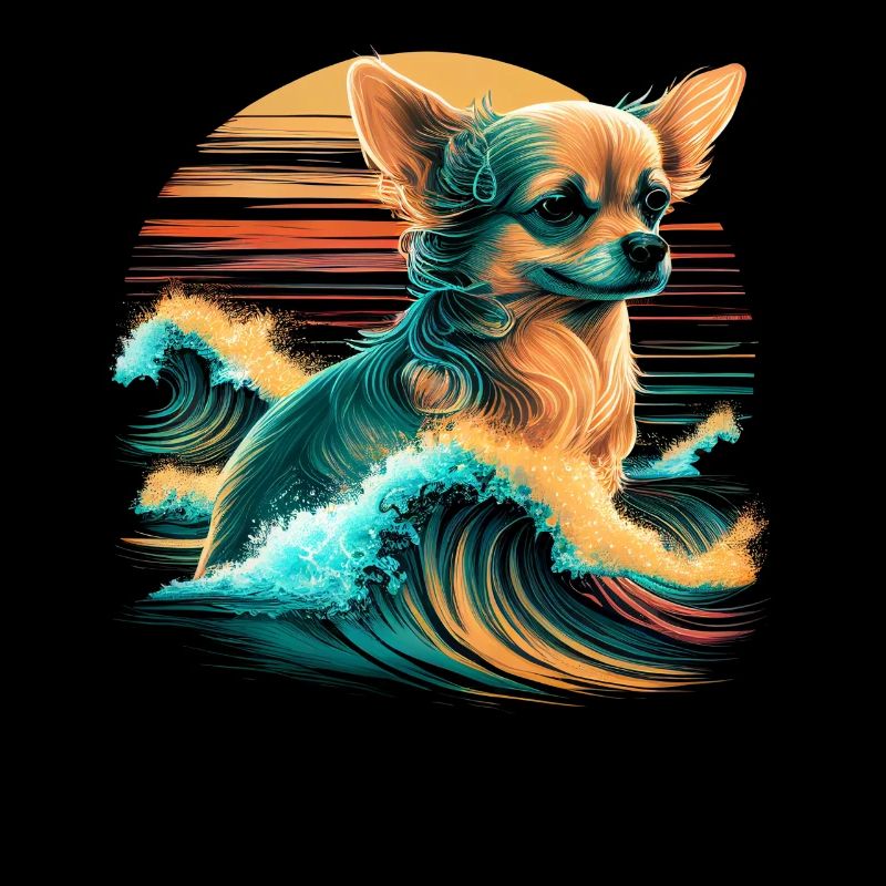 Chihuahua | Cool Surf-ing Surfer Board Ocean Funny