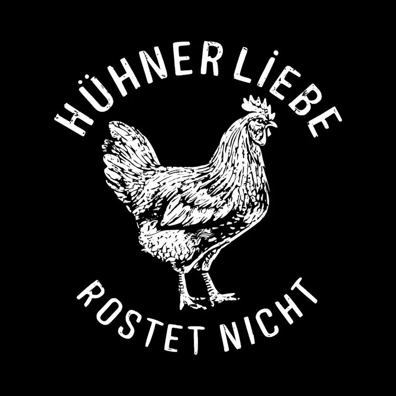 Chicken Love Rusts Not Rural Motif