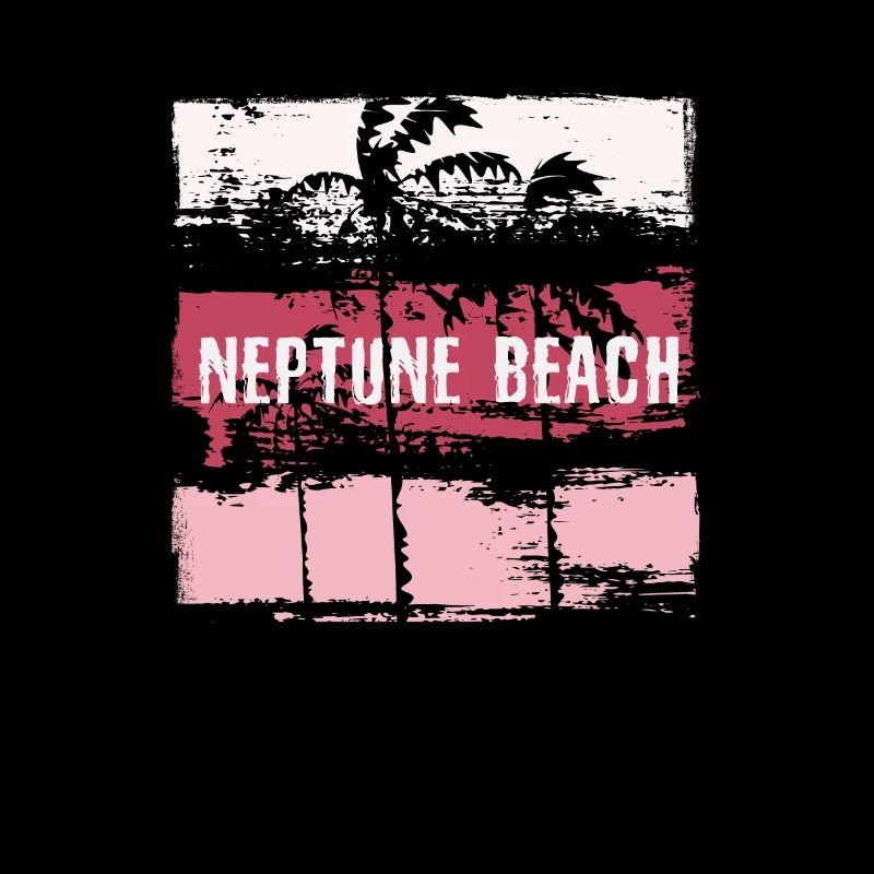 Neptune Beach Florida Vacation Souvenir Abstract