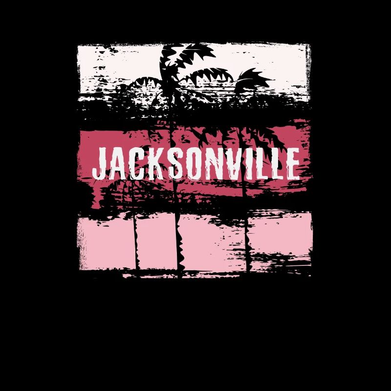 Jacksonville Florida Vacation Souvenir Abstract