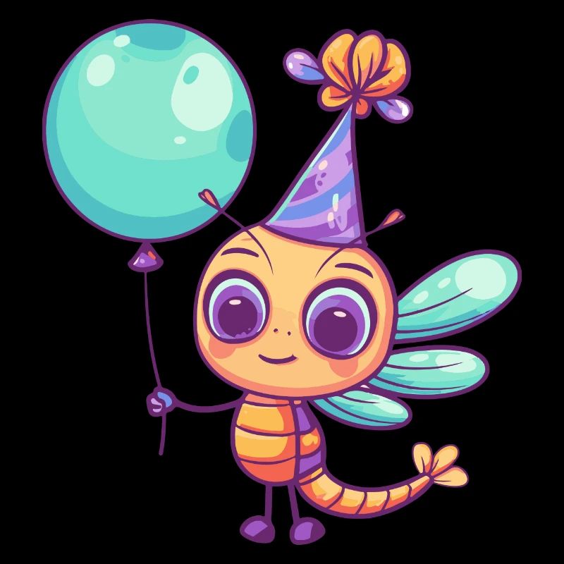 Bande dessinée d’anniversaire de libellule