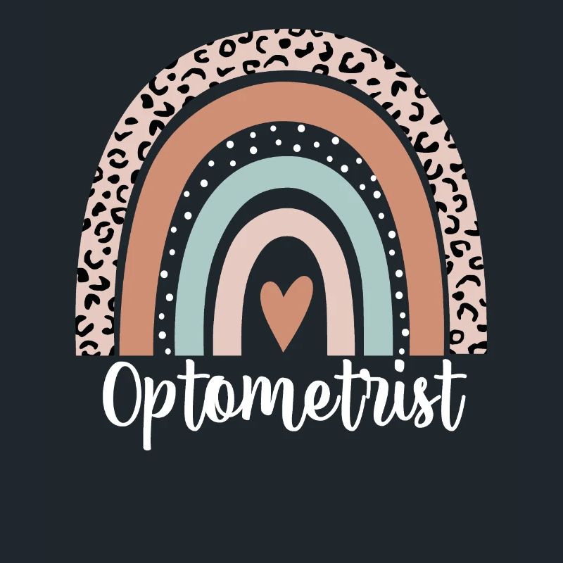 Optometrist Rainbow Leopard Funny Optometrist