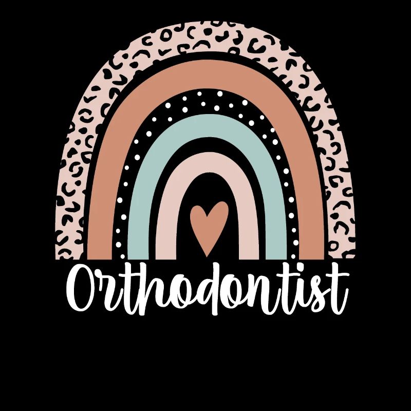 Orthodontist Rainbow Leopard Funny Orthodontist