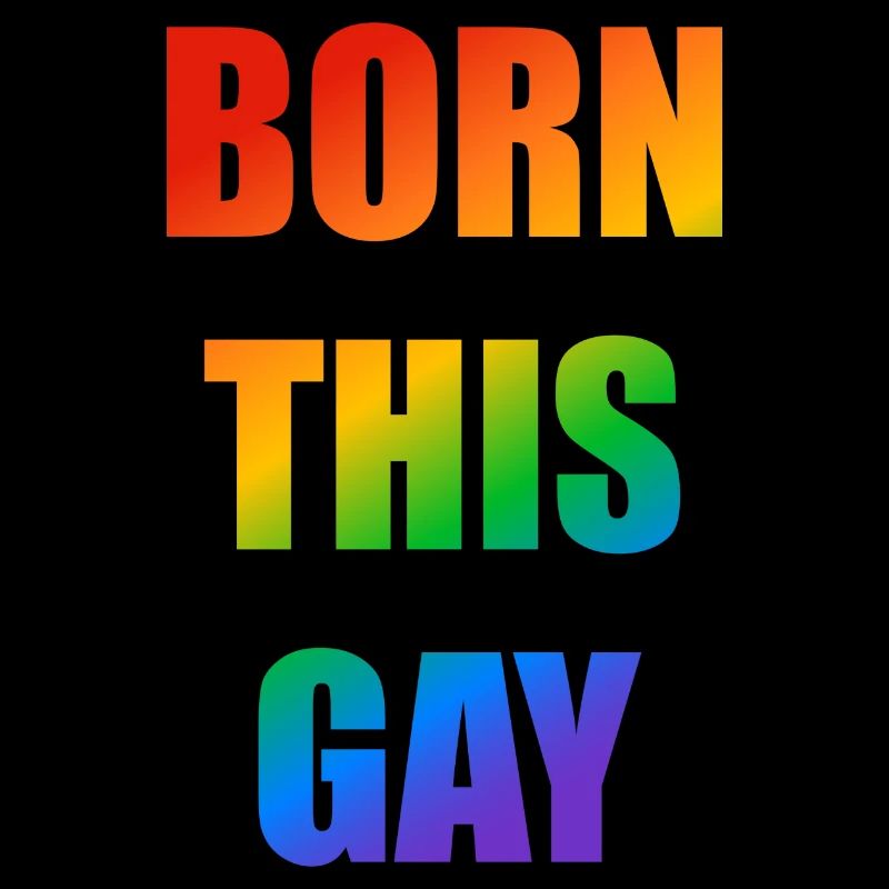 Né ce texte arc-en-ciel gay