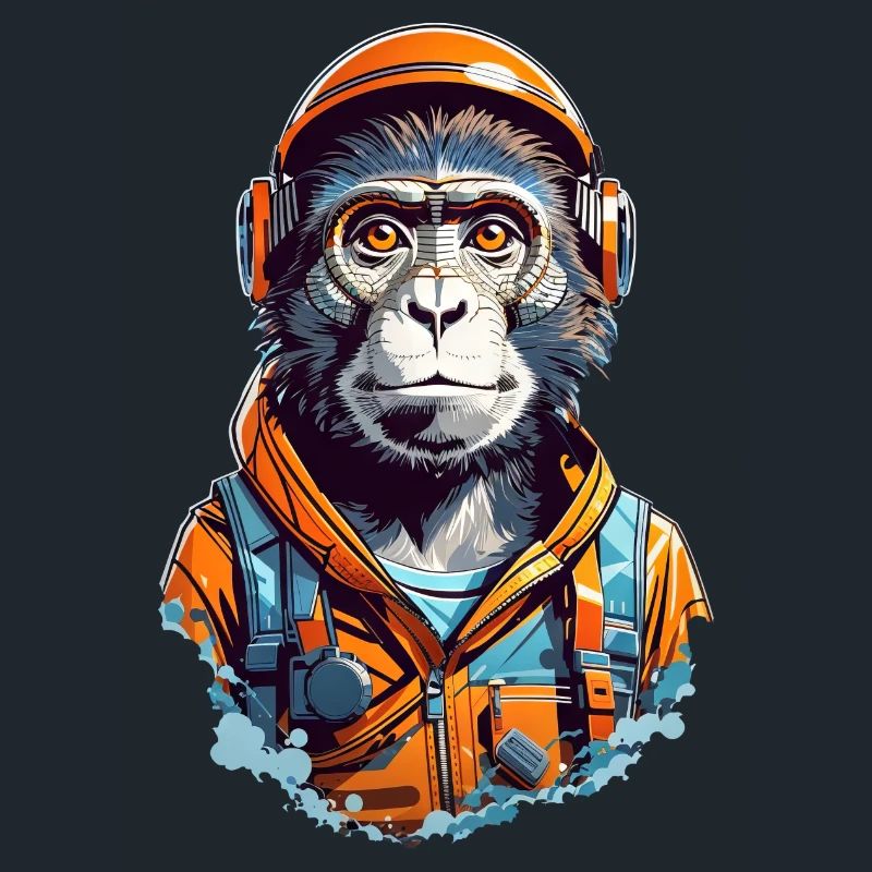 Intelligent chimpanzee - engineer and mechanics