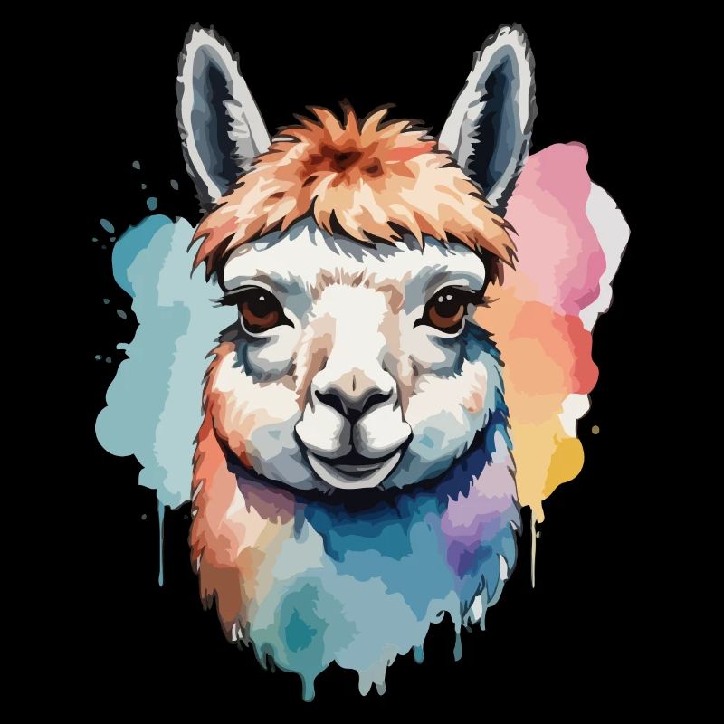 Alpaka Lama Cool Bunt Zäh