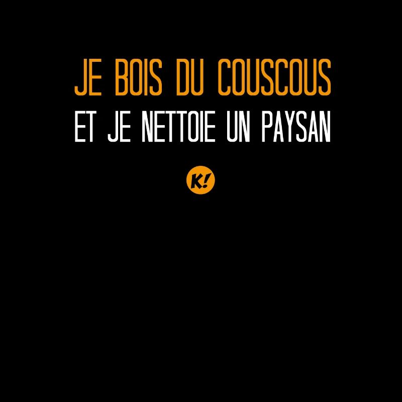 Ich trinke Couscous und putze einen Bauern