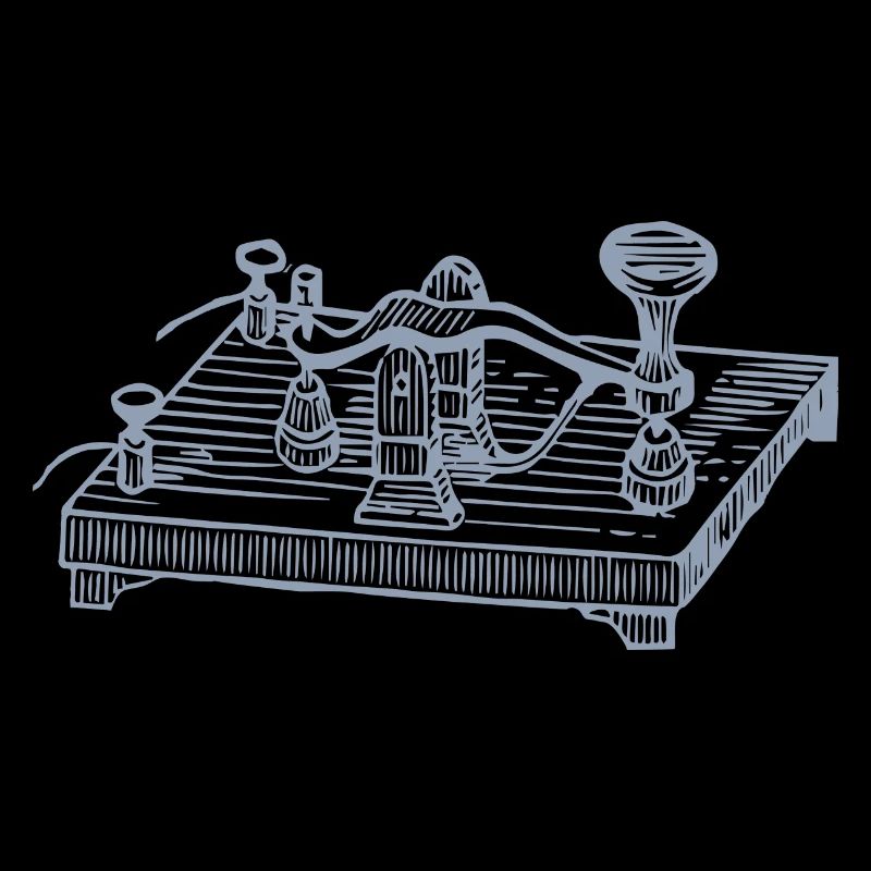 Appareil vintage en code Morse, communication rétro