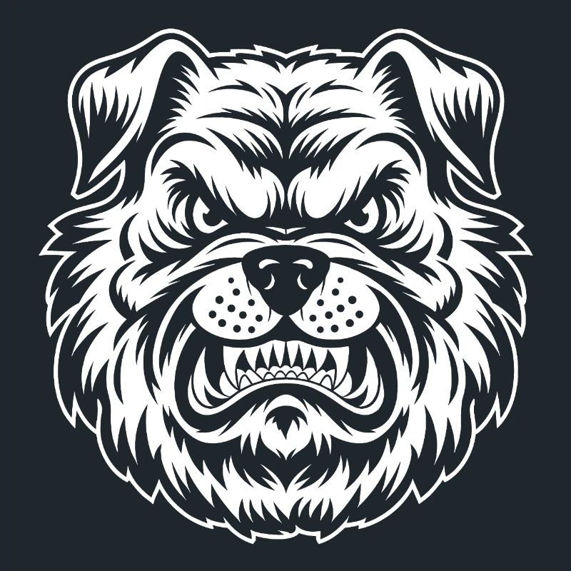 Angry angry dog