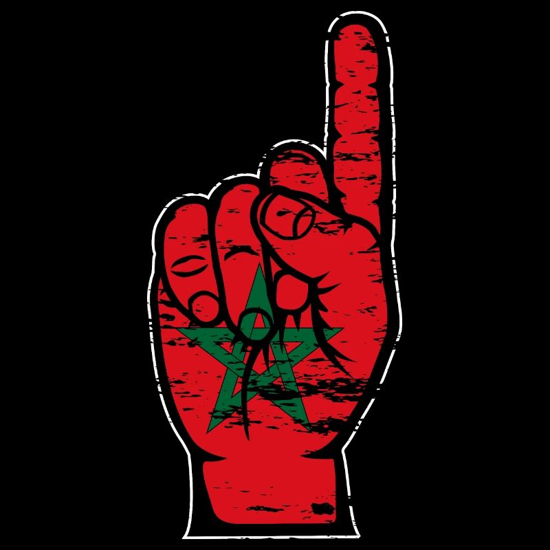 Drapeau marocain numéro 1 utilisé