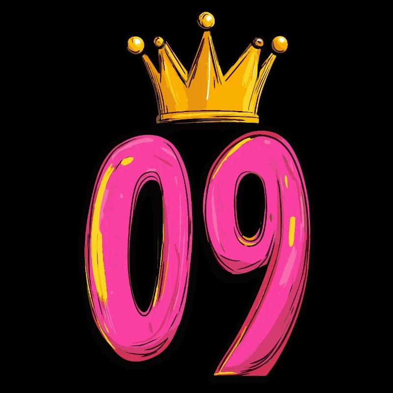 9 Numéro Jersey Couronne
