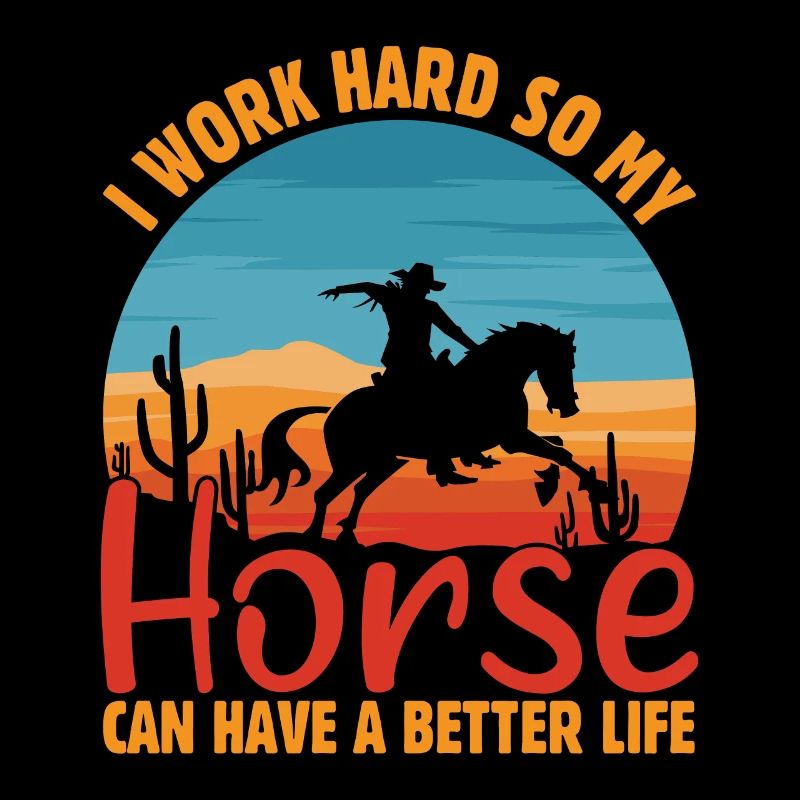 Ich arbeite hart, damit mein Pferd ein besseres Le