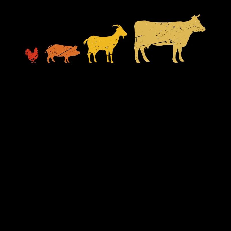 Retro-Bauernhof-Tier