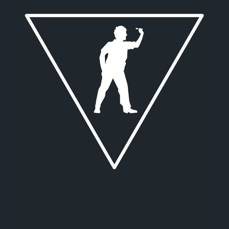 Triangle - Joueur de fléchettes -