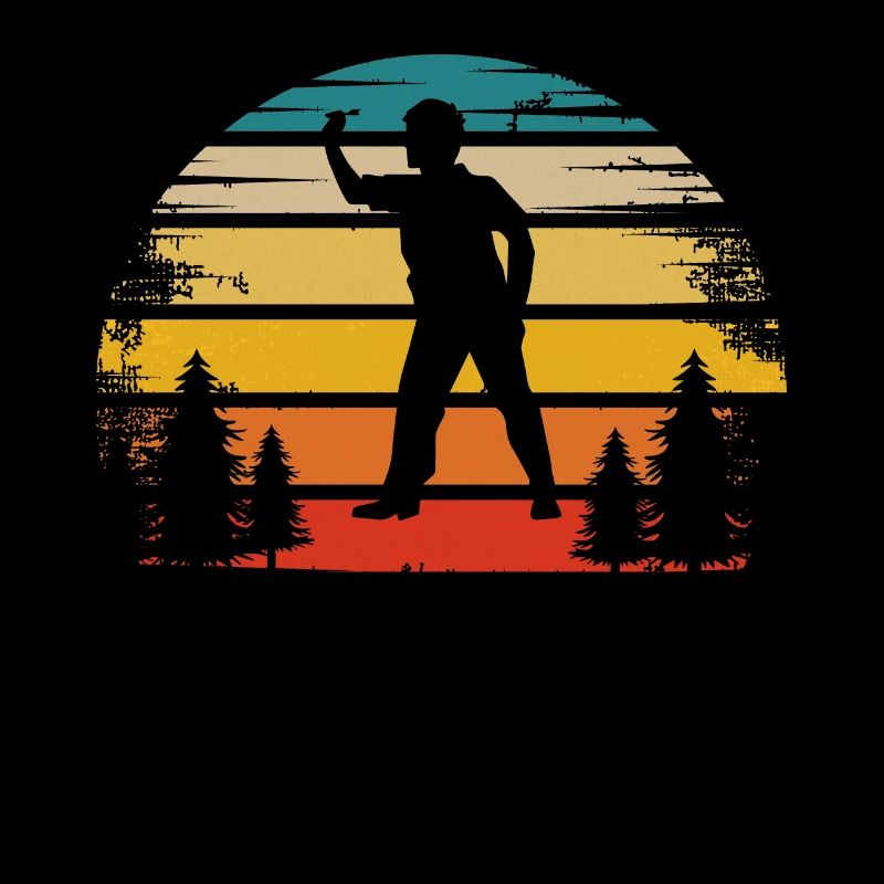 Retro Sun - Joueur de fléchettes -