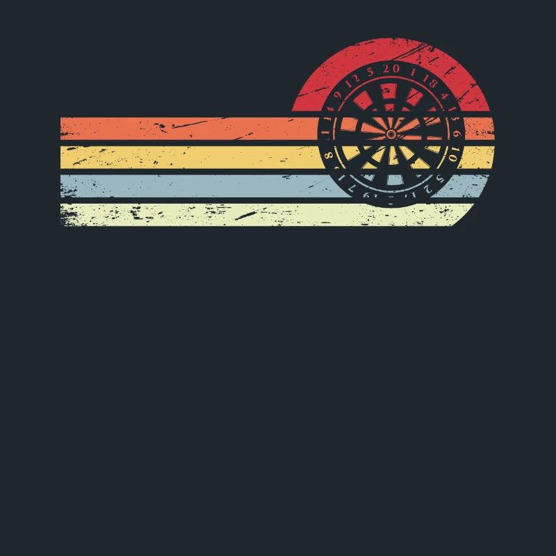 Retro Lines - Circle - Dartboard -
