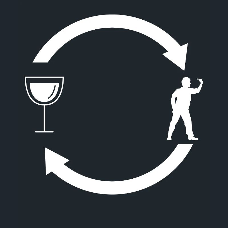 Loading the arrows - Wine - Darts players -