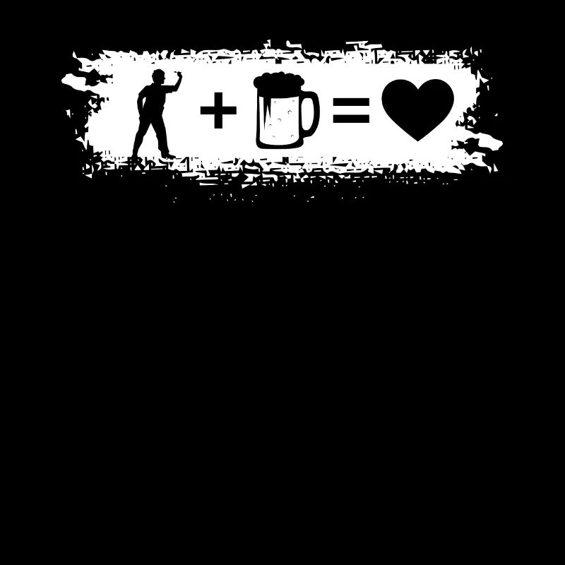 Grunge Rectangle - Heart - Beer - Dart Player -