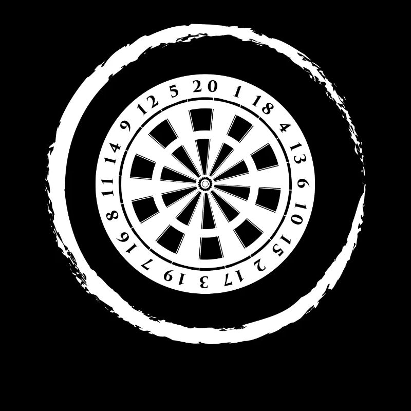 Grunge Kreis - Dartscheibe -