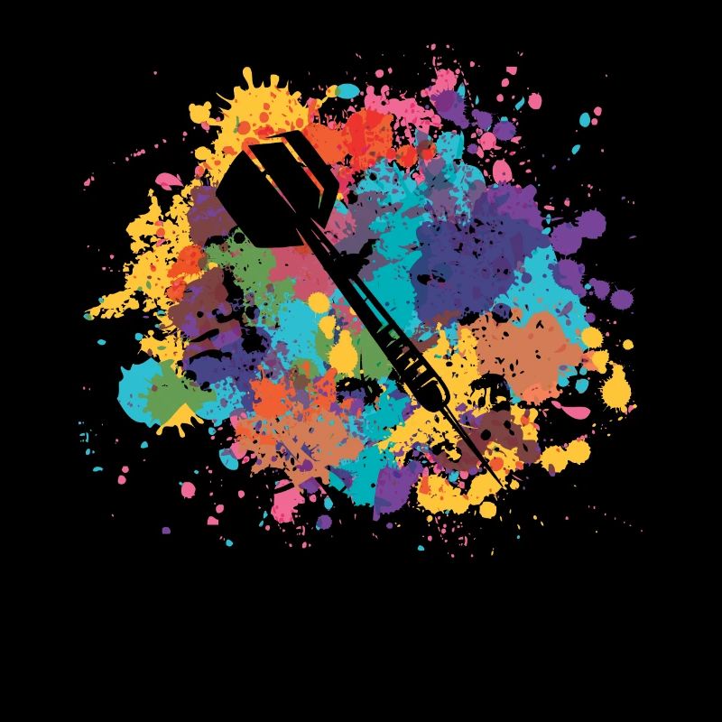 Éclaboussures colorées - Fléchettes -