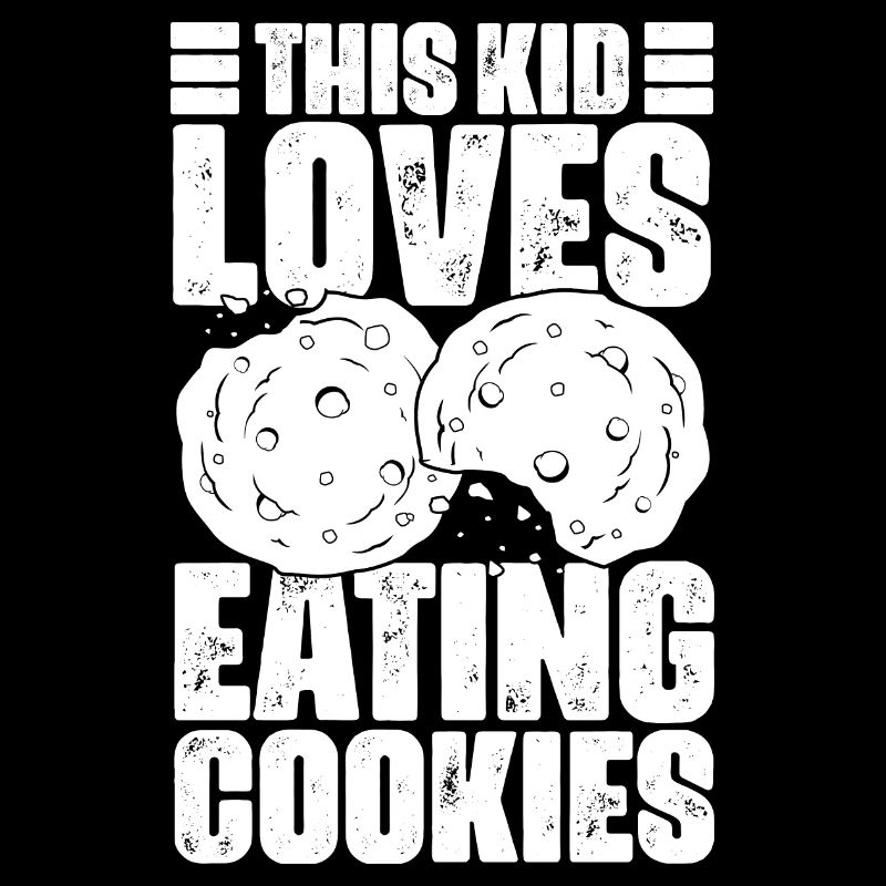 Cet enfant aime manger des biscuits drôles fans de biscuits