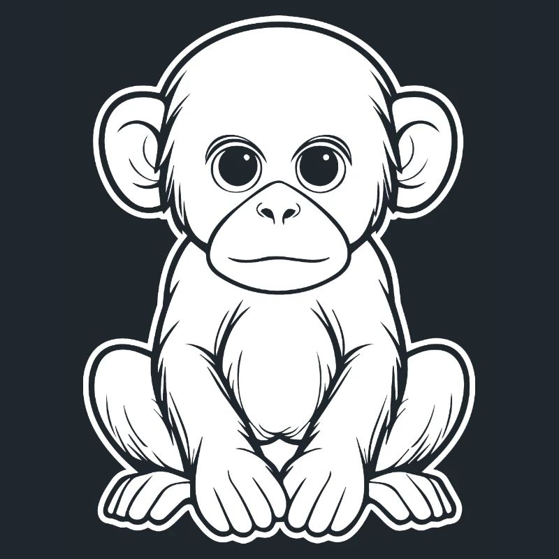 Singe Singe Visage de Singe Jungle