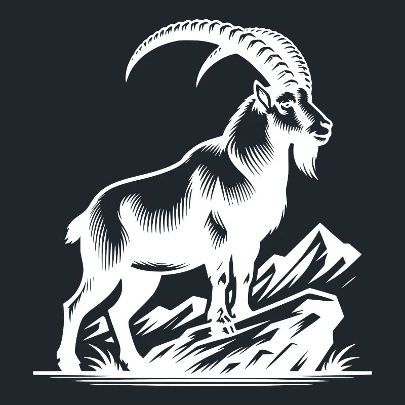 Capricorne avec d’énormes cornes