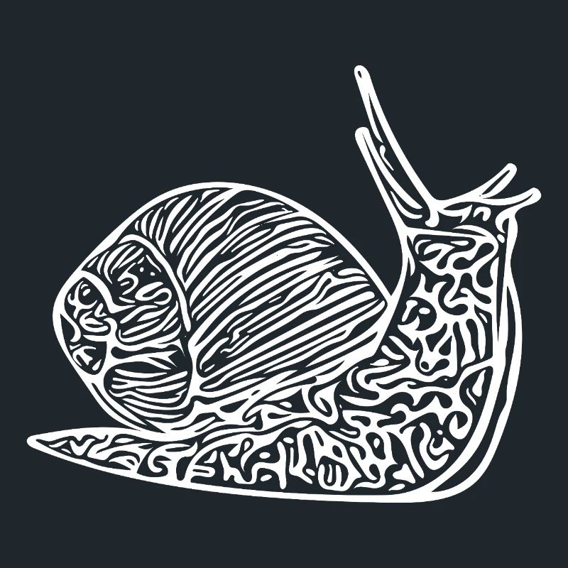 Escargot mignon avec maison