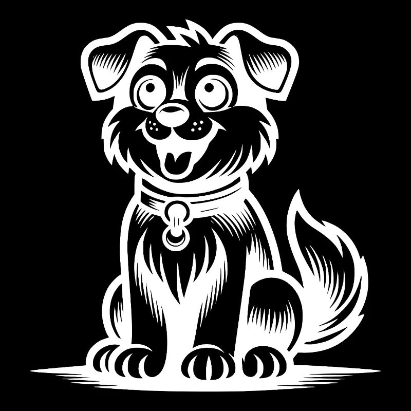 chien loyal comme illustration de dessin animé mignon