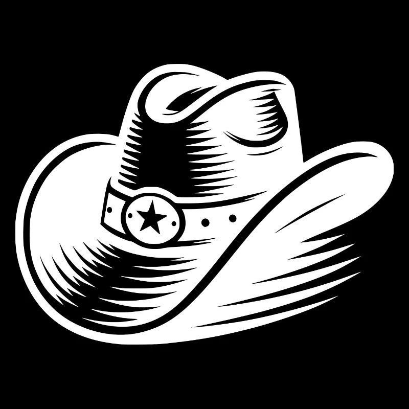 Chapeau de cow-boy classique élégant dans le style western