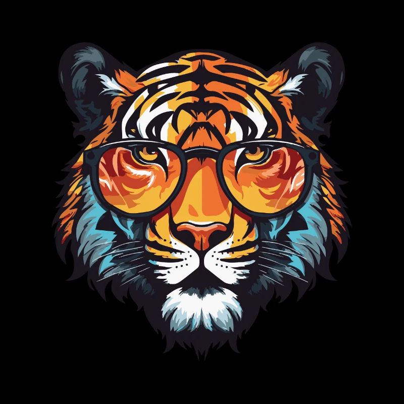 Tiger Kopf Cool