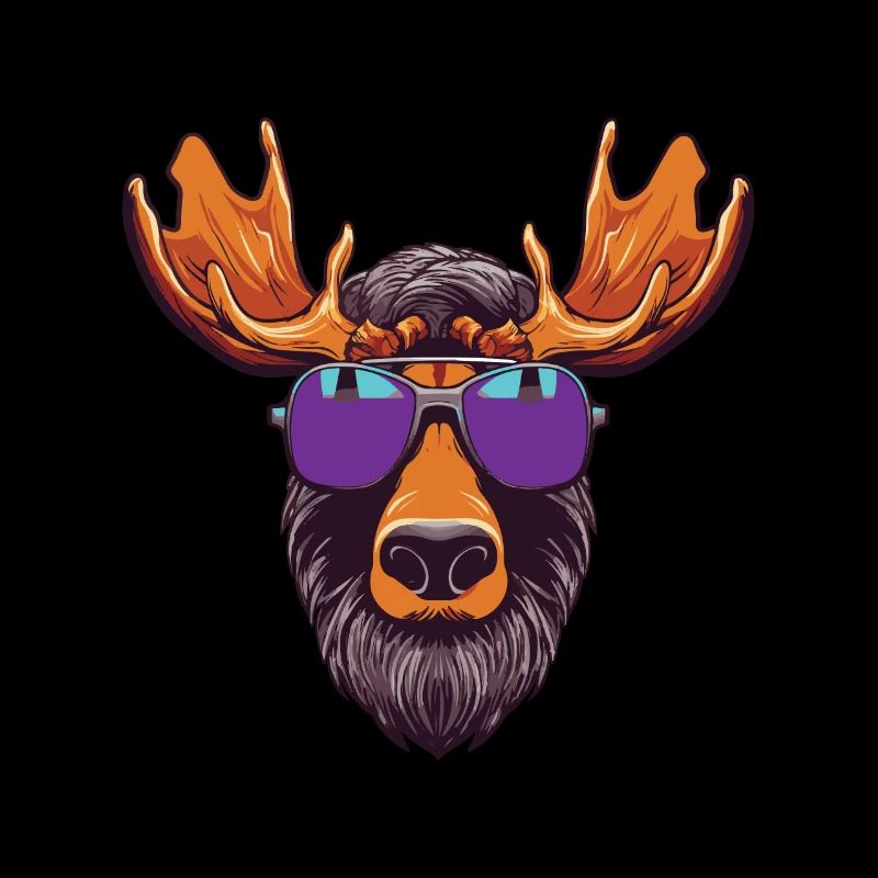 Elch Kopf Cool