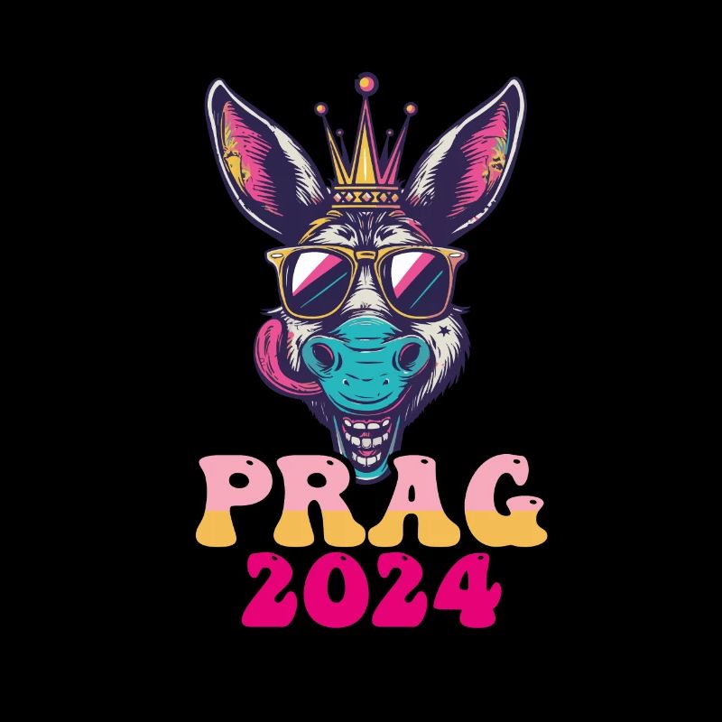 Prague 2024 Âne de fête
