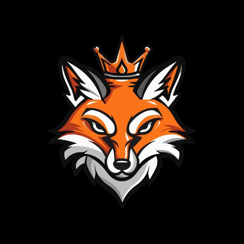 Fuchs Kopf Krone