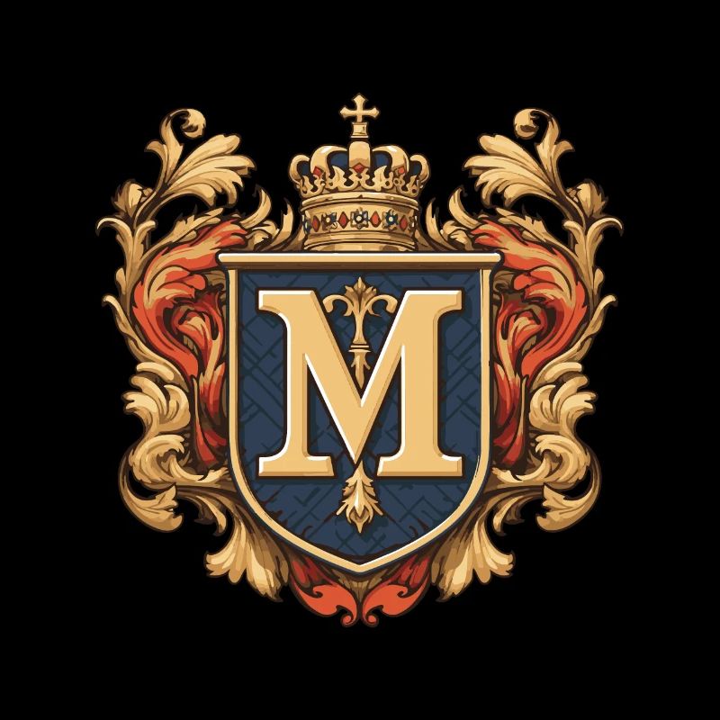 M Buchstabe Logo Krone