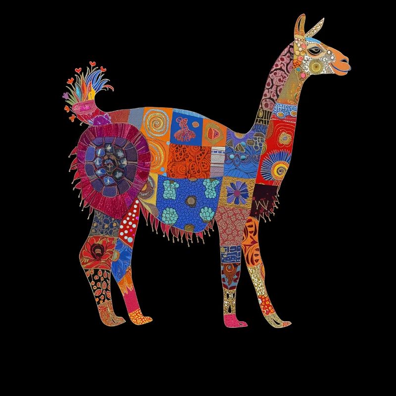Lama Alpaka Vintage Geschenk