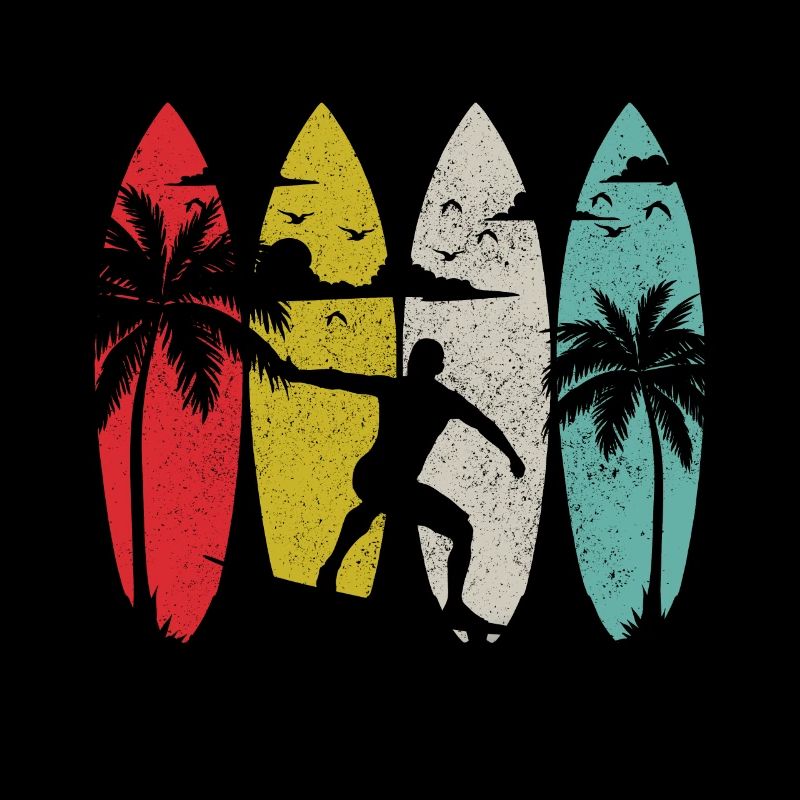 Surfen Vintage Surfer Geschenk