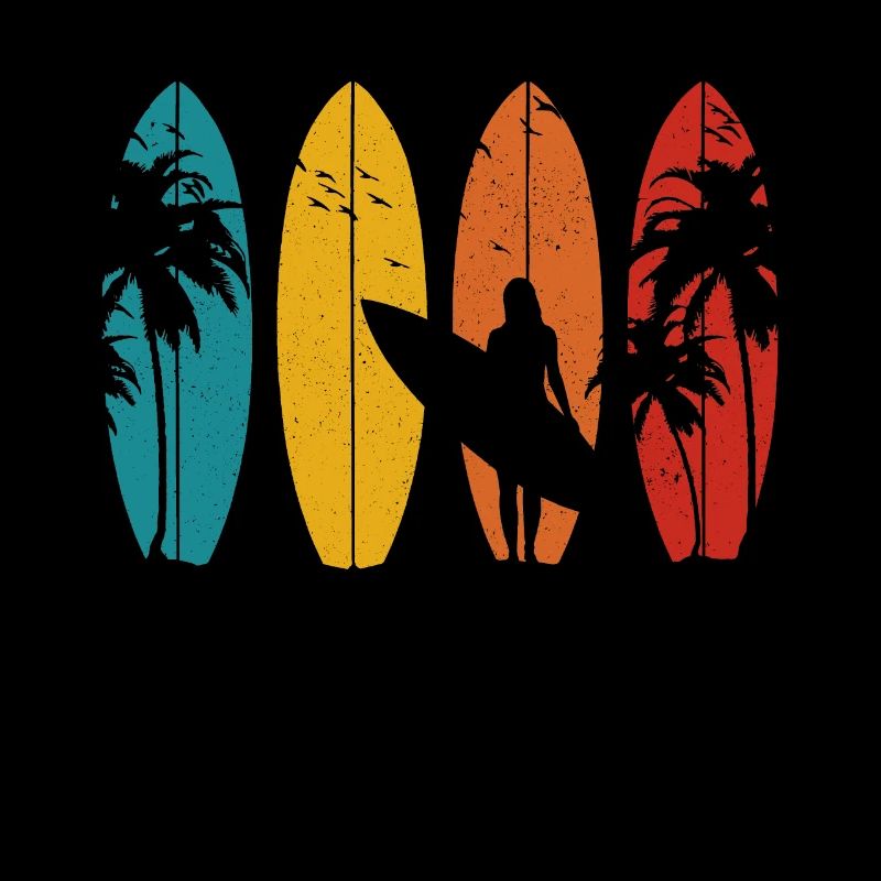 Surfen Vintage Surfer Geschenk
