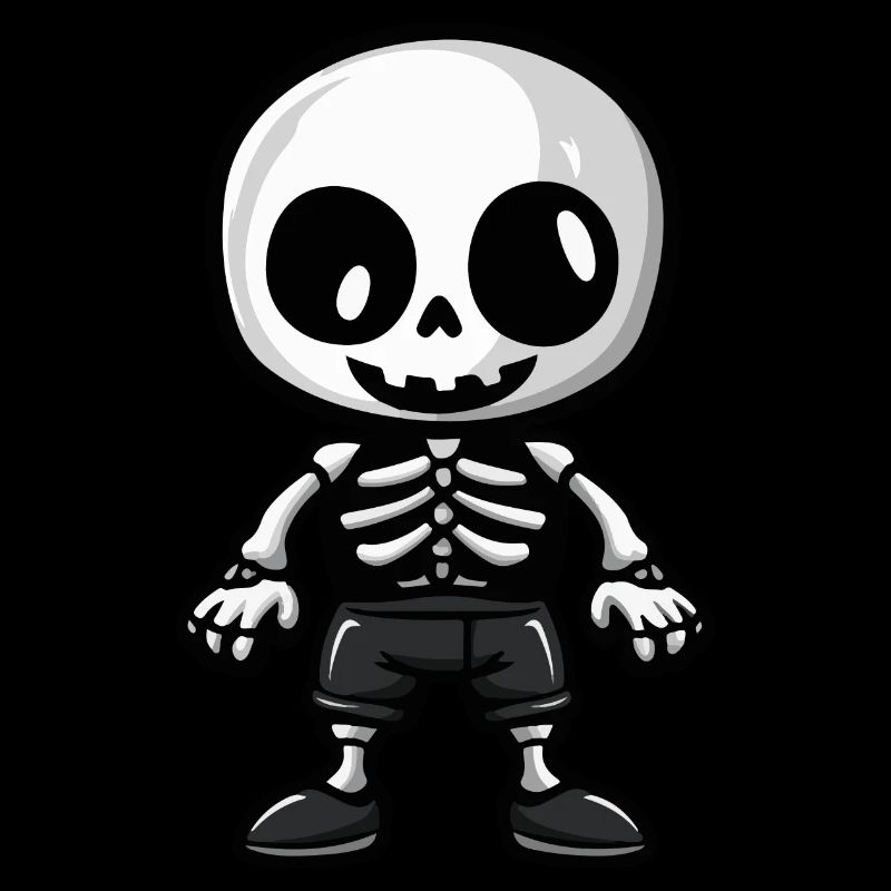 Squelette Halloween Bande Dessinée