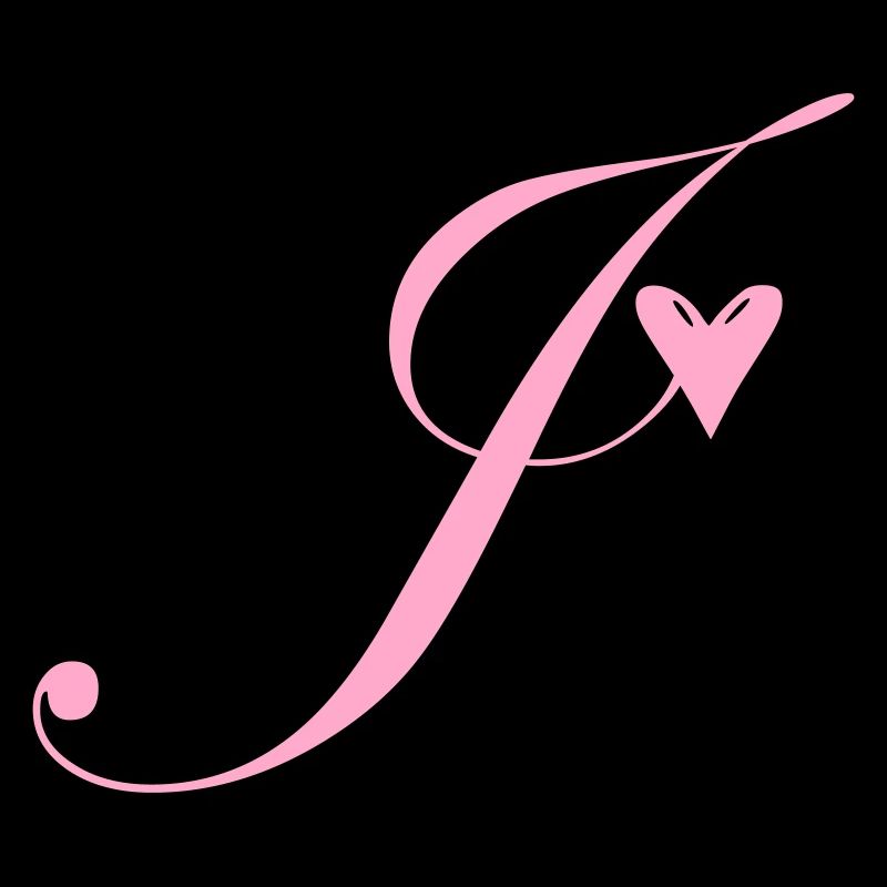 Monogramme J Vigne Coeur