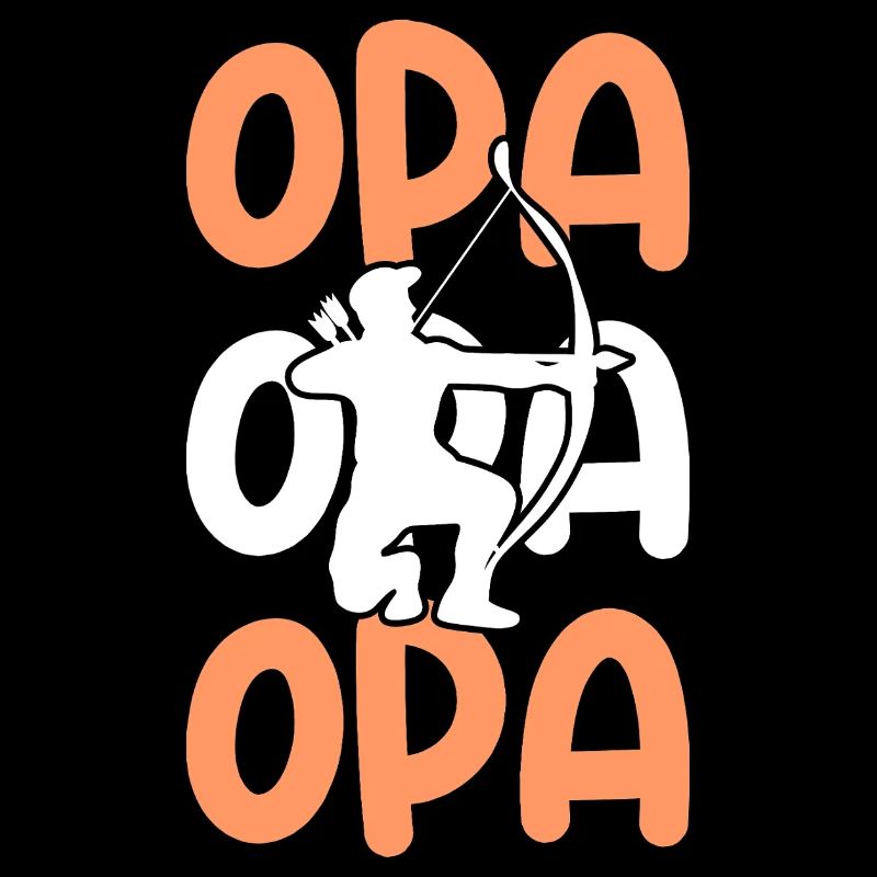 Bogenschütze Opa Bogenschießen